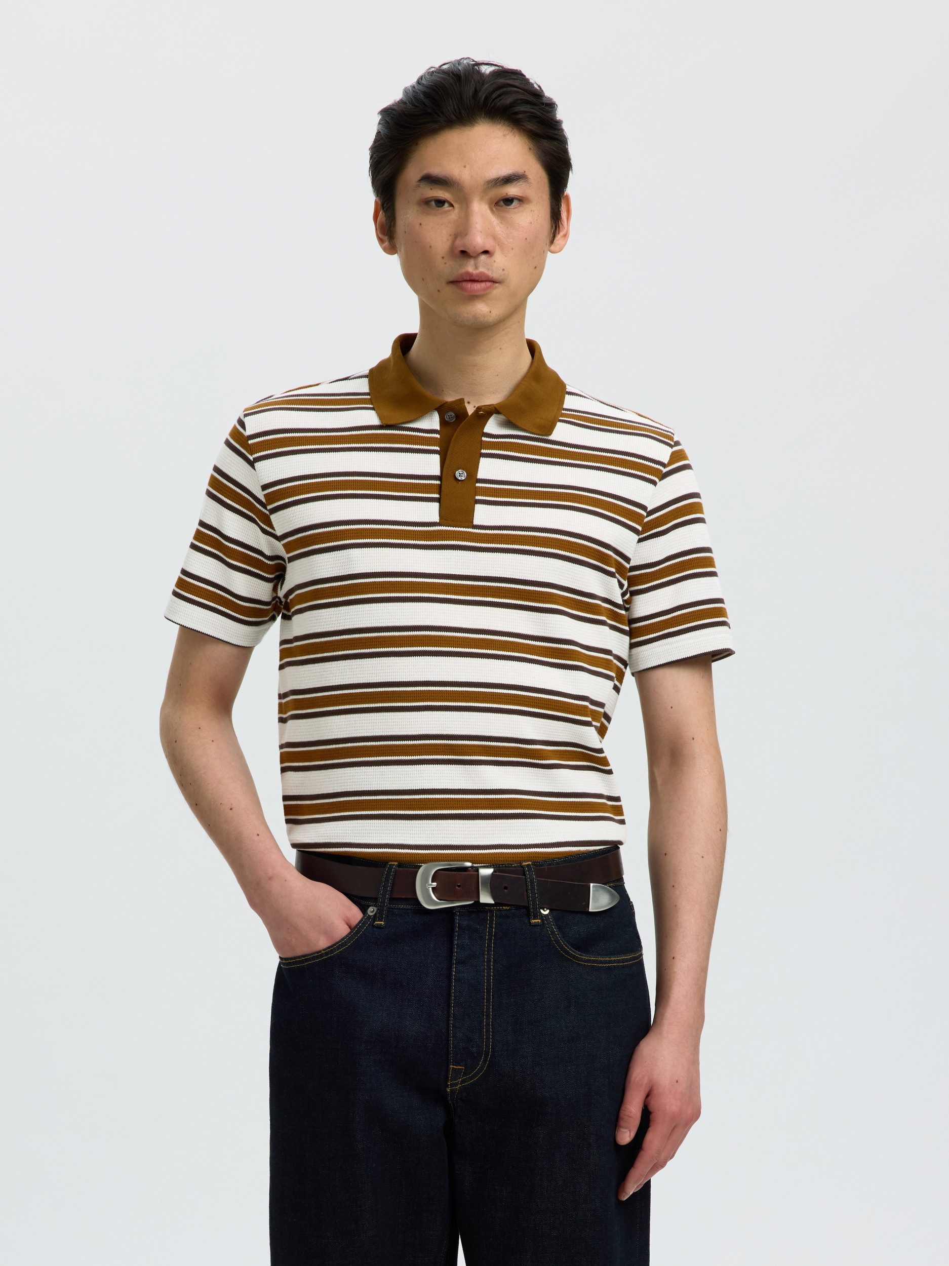 SELECTED HOMME Poloshirt SLMJASPER STRIPE SS POLO