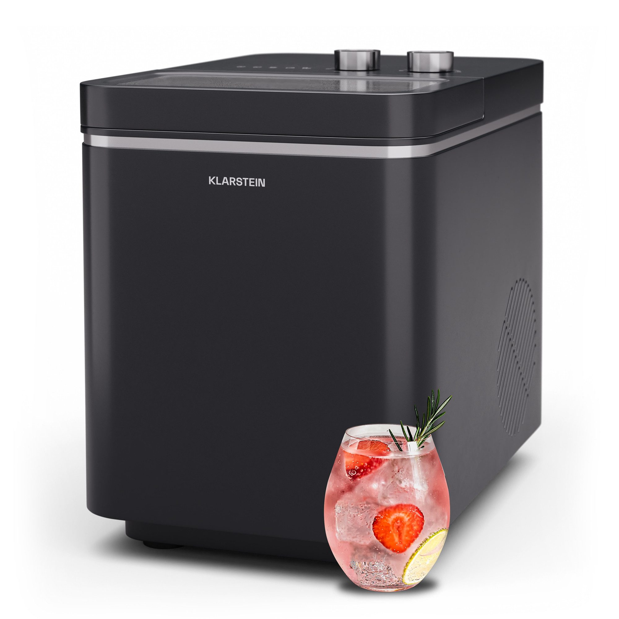 Klarstein Eiswürfelmaschine IceCraft, Elektrischer Eiswürfelbereiter Eismachinen Wassertank