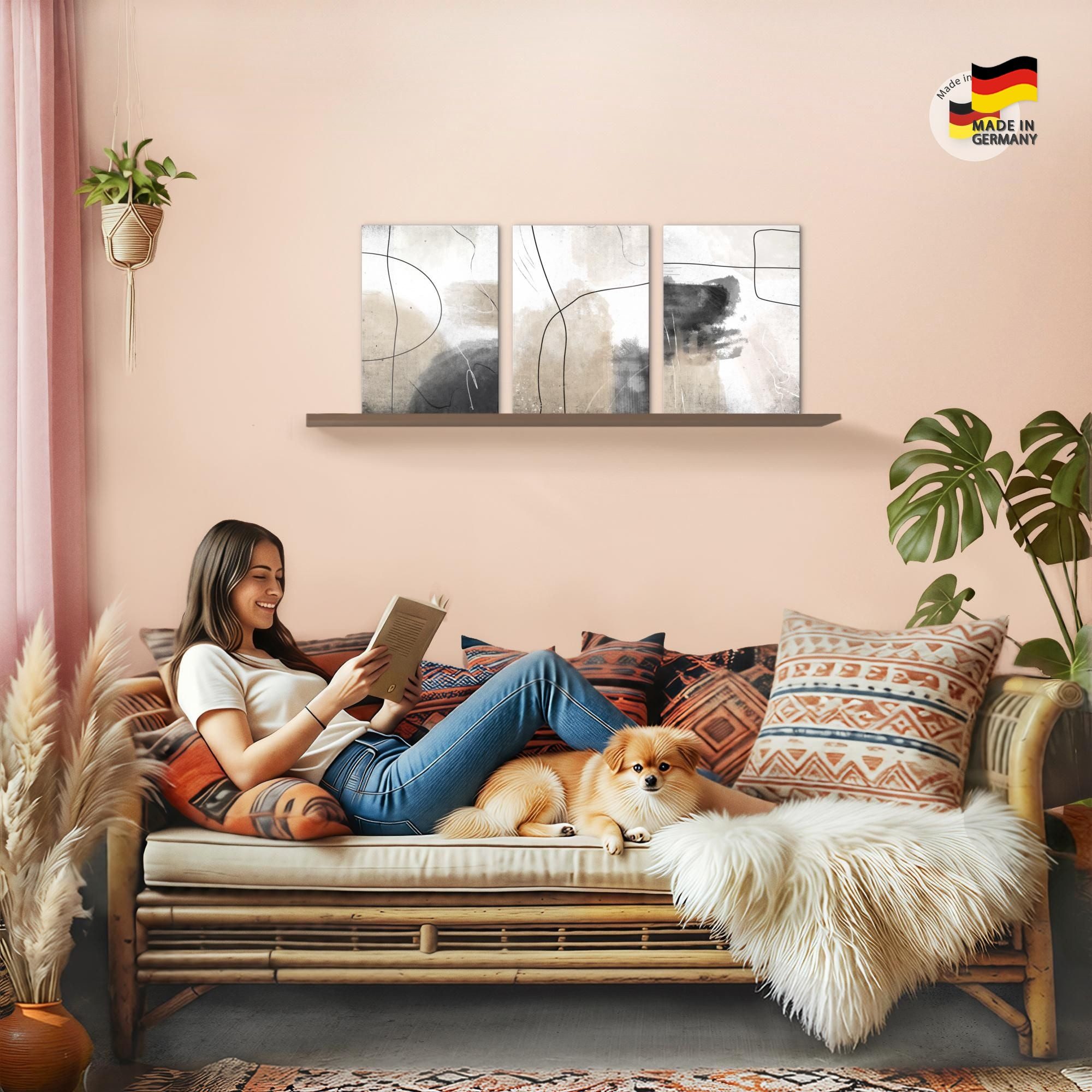 Novart Wandbild Abstrakt Novart Figuren Wohnzimmer Deko Abstract, Abstrakt – Bild 4 von 5
