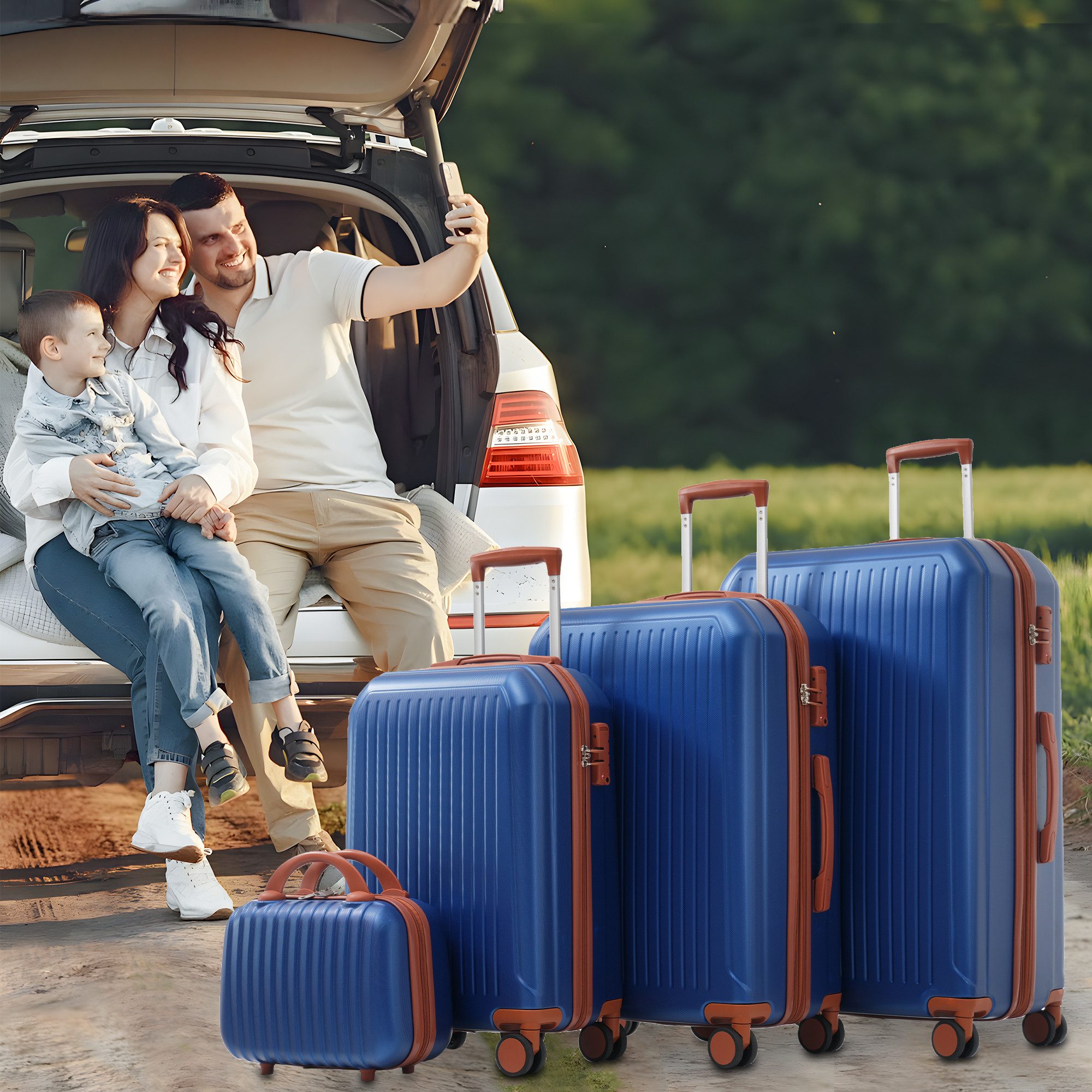OKWISH Trolleyset Gepäckset, 14 Zoll + günstig online kaufen