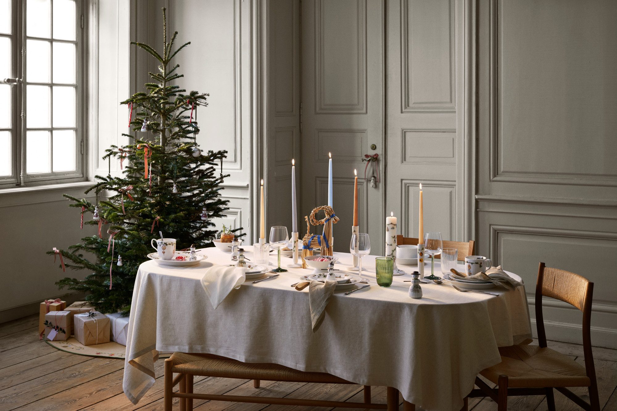 Kähler Kerzenständer Kähler Hammershøi Christmas Kerzenständer H20 cm Weiß