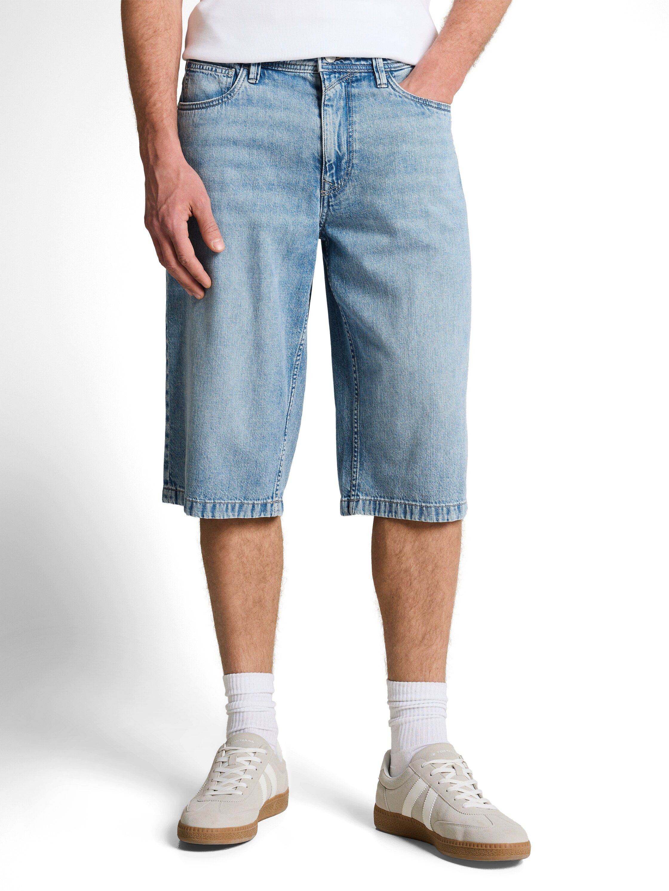 TOM TAILOR Denim Jeansbermudas Sommerbermuda aus Baumwolle