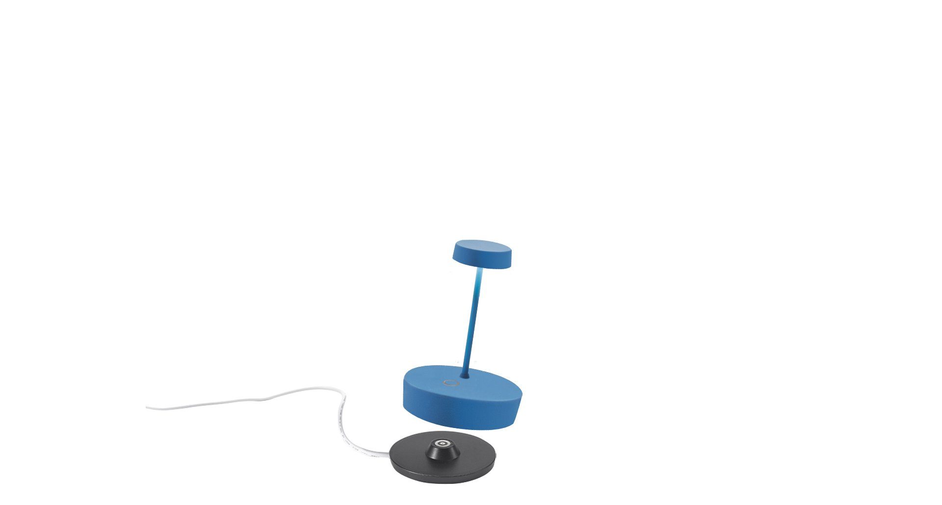LED integriert, Swap fest Zafferano Tischleuchte Mini Blau Pro, LED Warmweiß