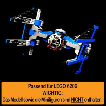AREA17 Standfuß Acryl Display Stand für LEGO 6206 TIE Interceptor (verschiedene Winkel und Positionen einstellbar, zum selbst zusammenbauen), 100% Made in Germany