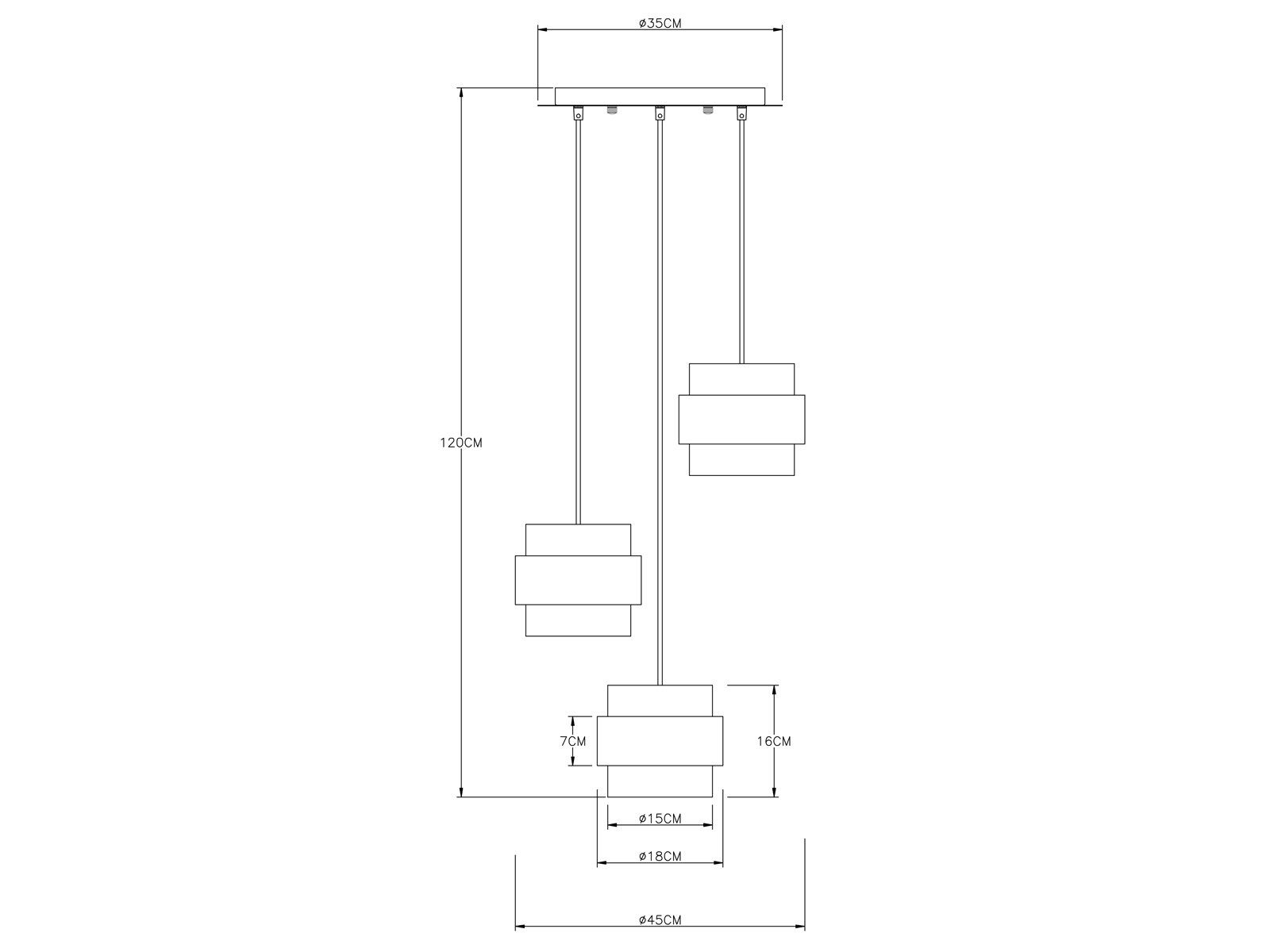 stufenweise Wandschalter Rauchglas, Esstisch Pendelleuchte, Leuchtmittel warmweiß, über über-n LED hängend LED dimmbar, Designer-lampen meineWunschleuchte & wechselbar, Treppenhaus Ø45cm