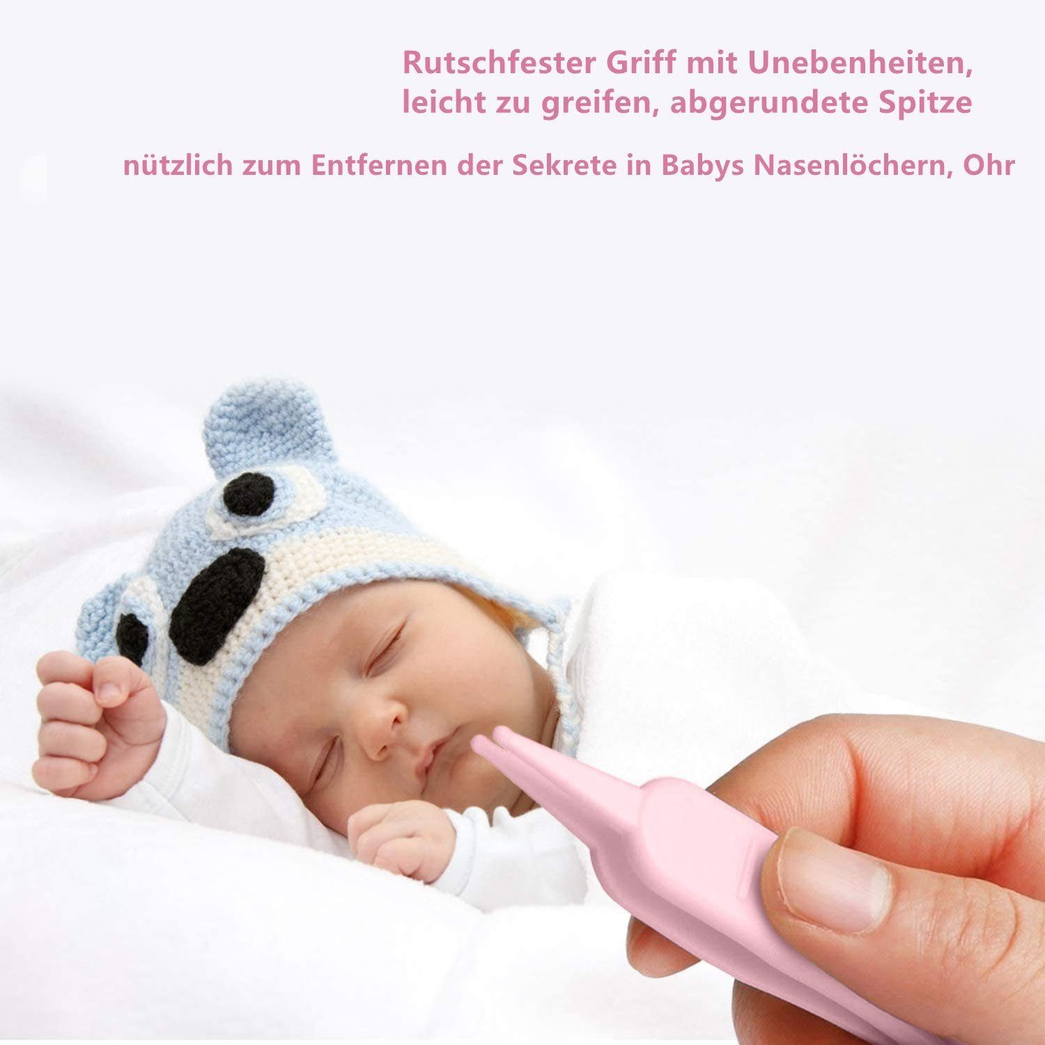 Nagelpflegeset Rosa Nagelschere Baby Neugeborene, Baby zggzerg Maniküre Babypflege