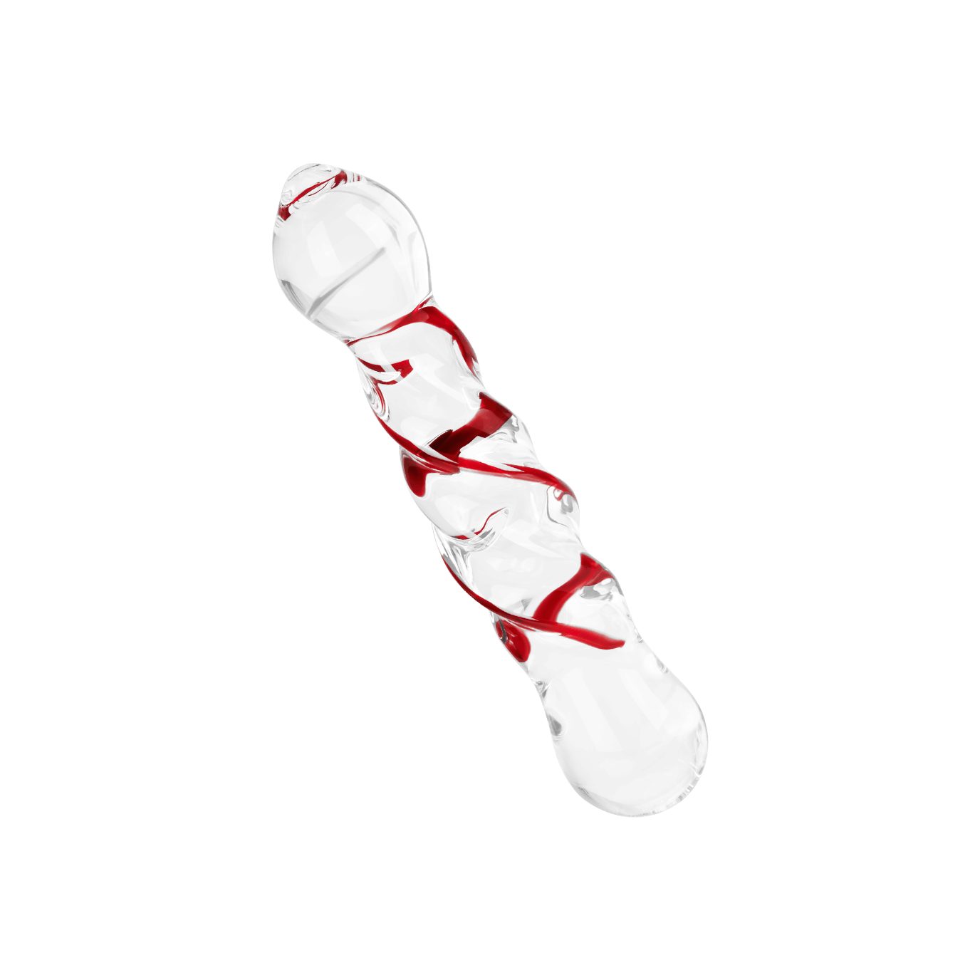 erotische Spiralstruktur Glasdildo erregend EIS Temperaturspiele EIS mit Broliskatglas, fest; Dildo aus (18cm)