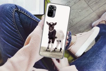MuchoWow Handyhülle Ziege - Tiere - Kinder - Jungen - Mädchen, Phone Case, Handyhülle Xiaomi Redmi Note 10, Silikon, Schutzhülle