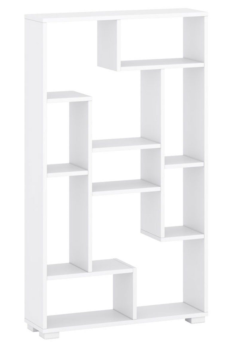 Feldmann-Wohnen Bücherregal Split, 70x20x120cm weiß | Bücherschränke