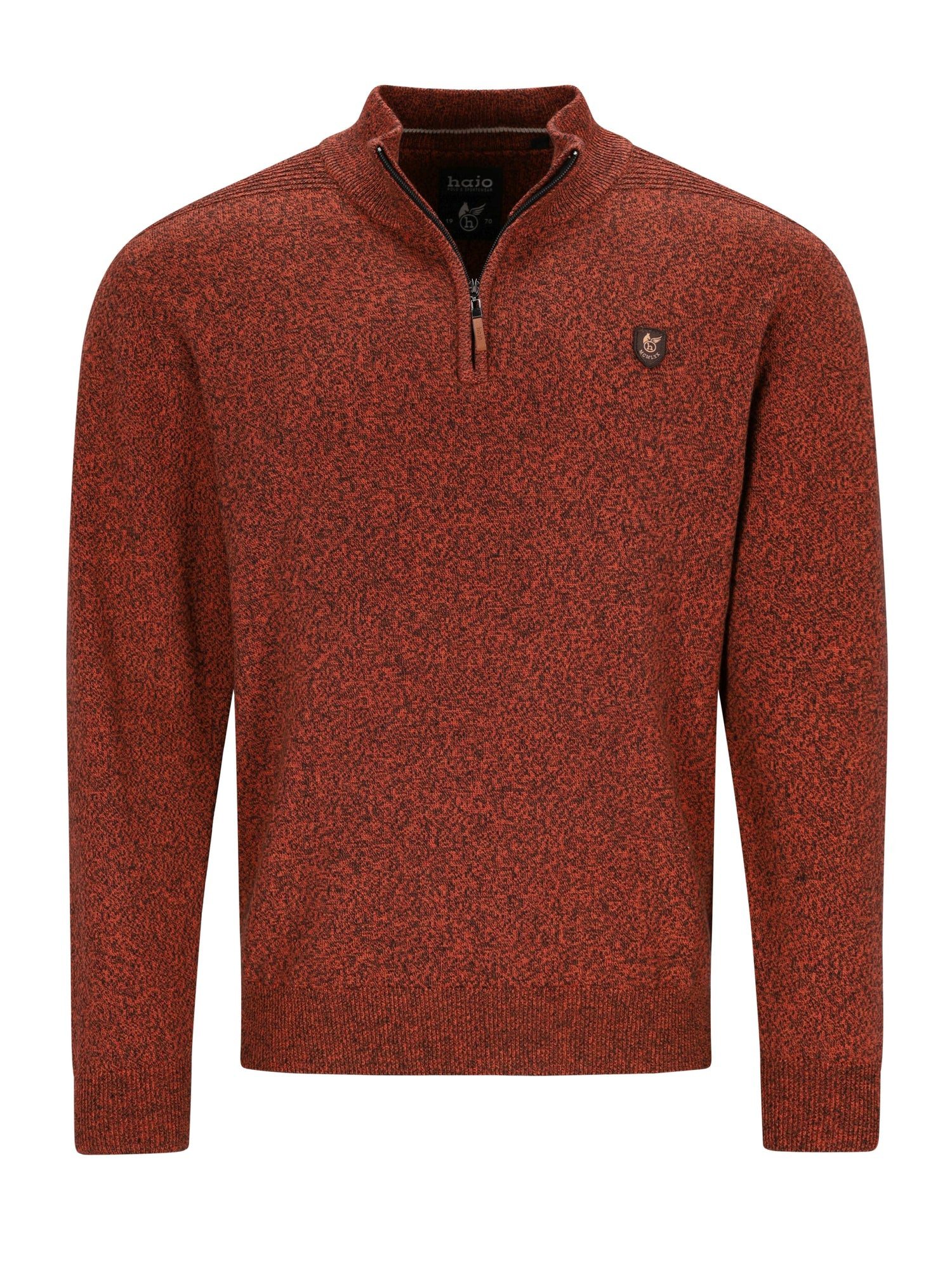 Hajo Troyer Troyer-Pullover in Jaspé-Garn