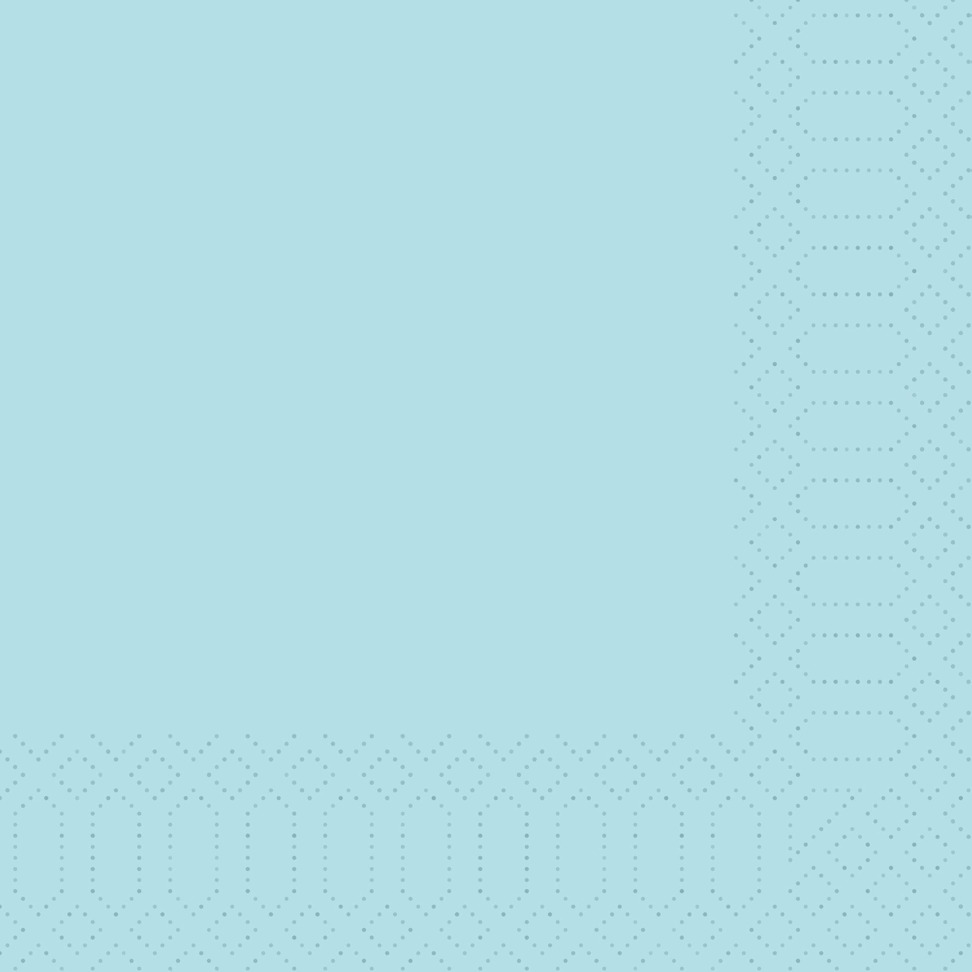 Duni Papierserviette 1000 DUNI Servietten, mint blue, 3-lag., 33x33 cm, 1/4 Falz 171545