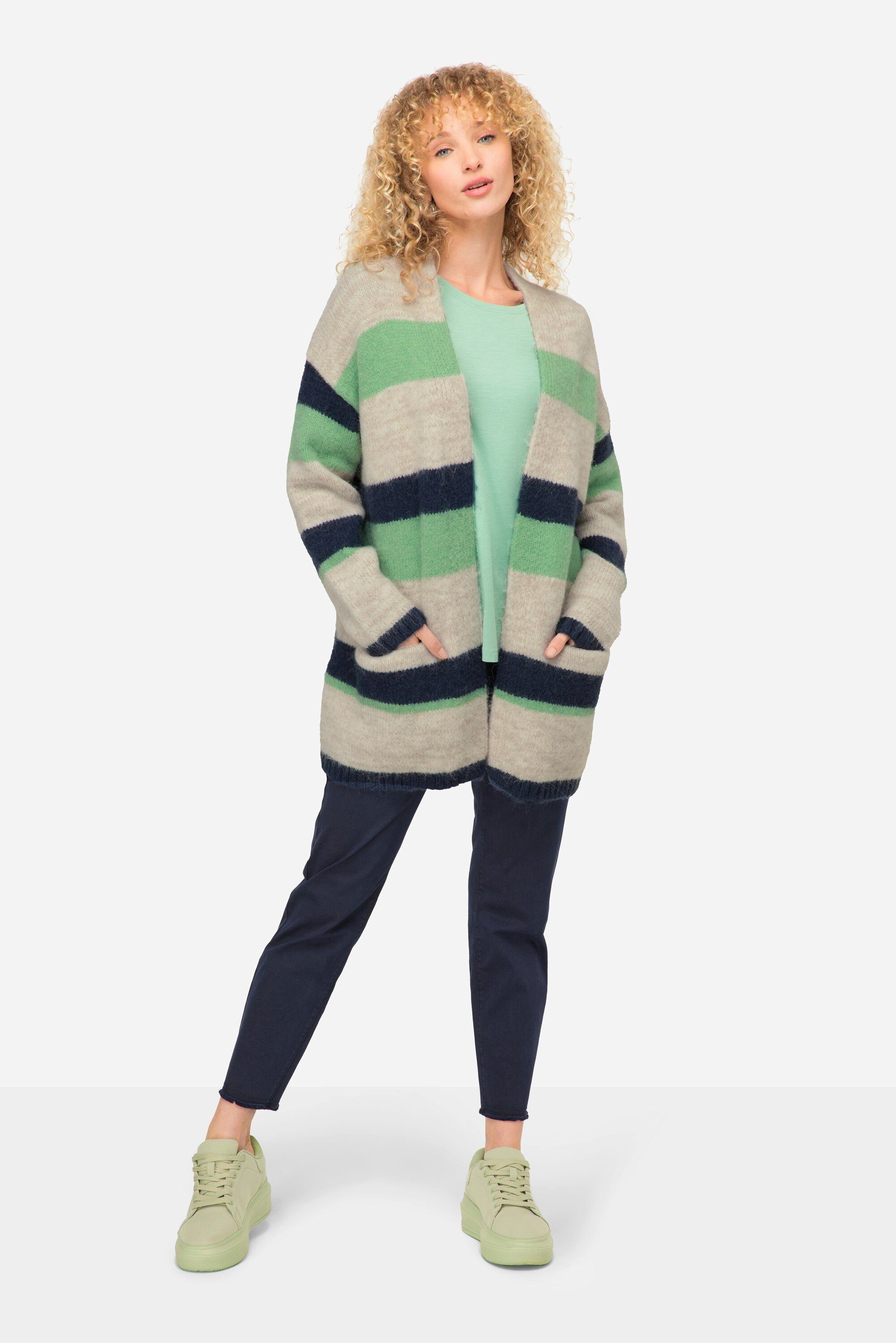 Strickjacke Langarm Laurasøn Form multicolor offene Strickjacke