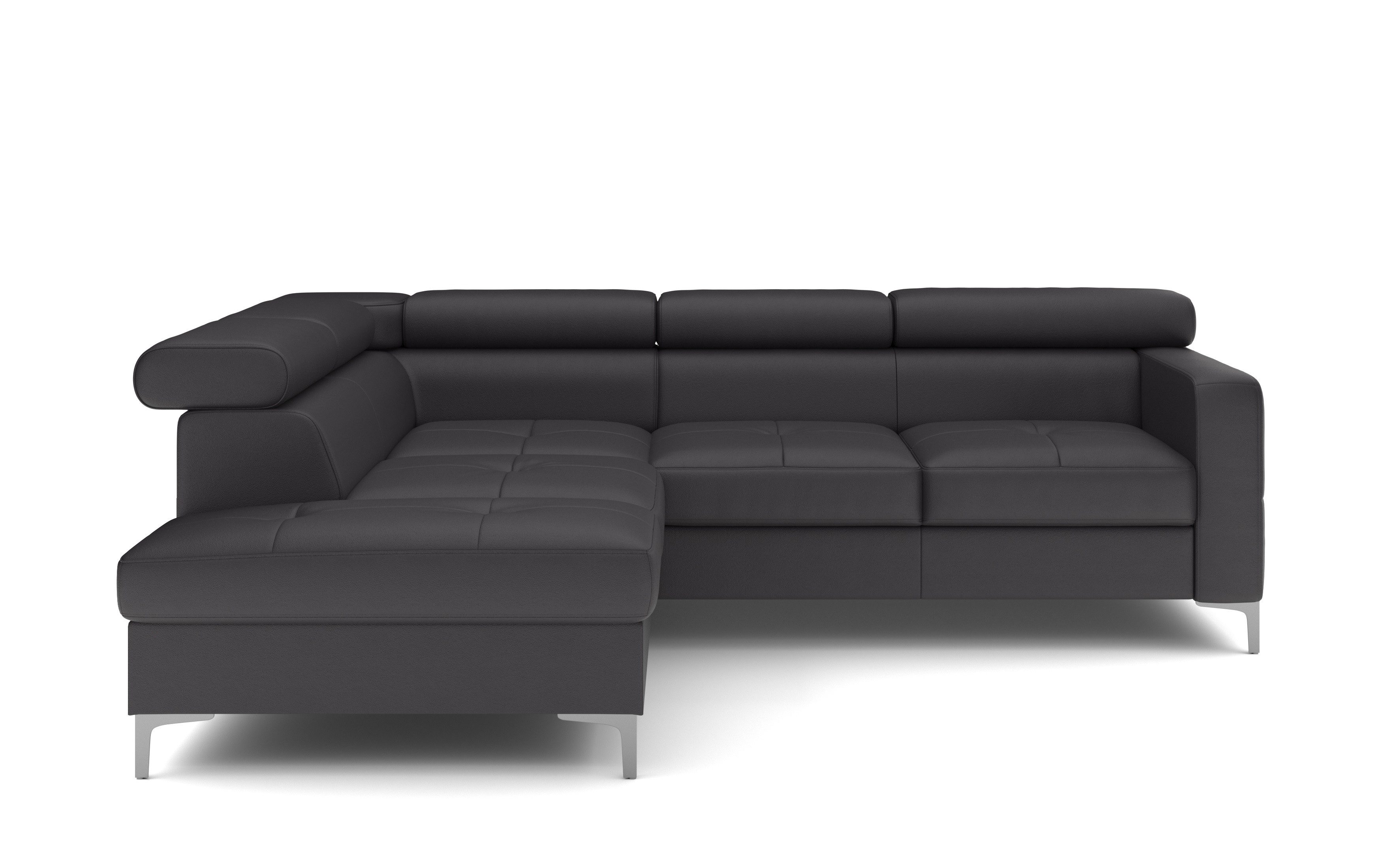 COTTA Ecksofa Sammy Echtleder, Echtleder mit Schlaffunktion und Bettkasten