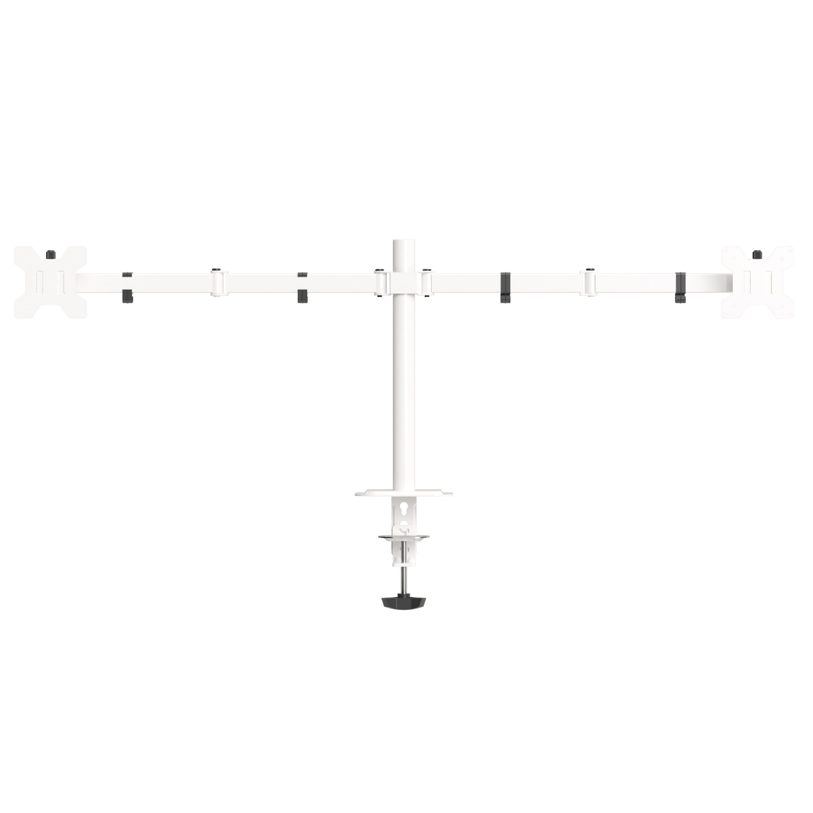 LMG Germany Monitor-Halterung Monitorhalterung für 2 Monitore bis 32 Zoll, 10 kg, 2 Arme, flexibel, (bis 32 Zoll, 2 Monitore, neigbar, höhenverstellbar, stabil, Kabelmanagement)
