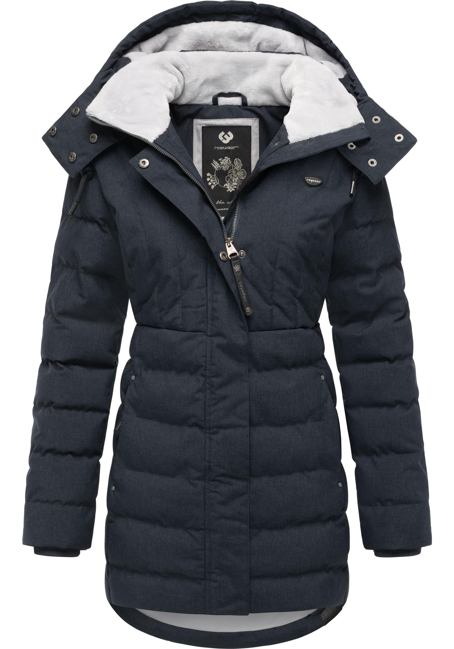 Ragwear Kurzmantel Ashanta Wasserdichter Winterparka mit gefütterter Kapuze günstig online kaufen