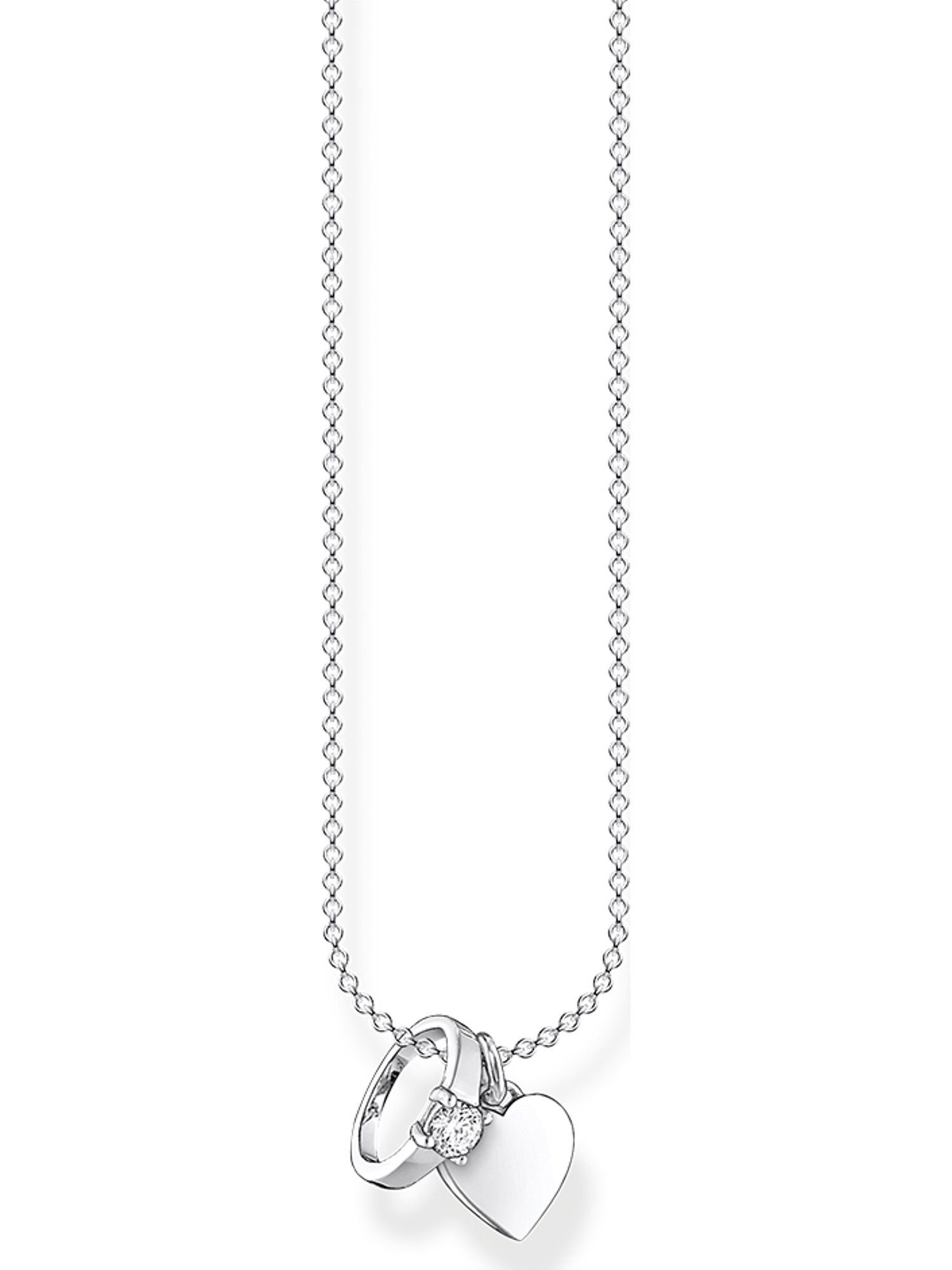 THOMAS SABO Silberkette Thomas Sabo Damen-Kette 925er Silber 1 Zirkonia