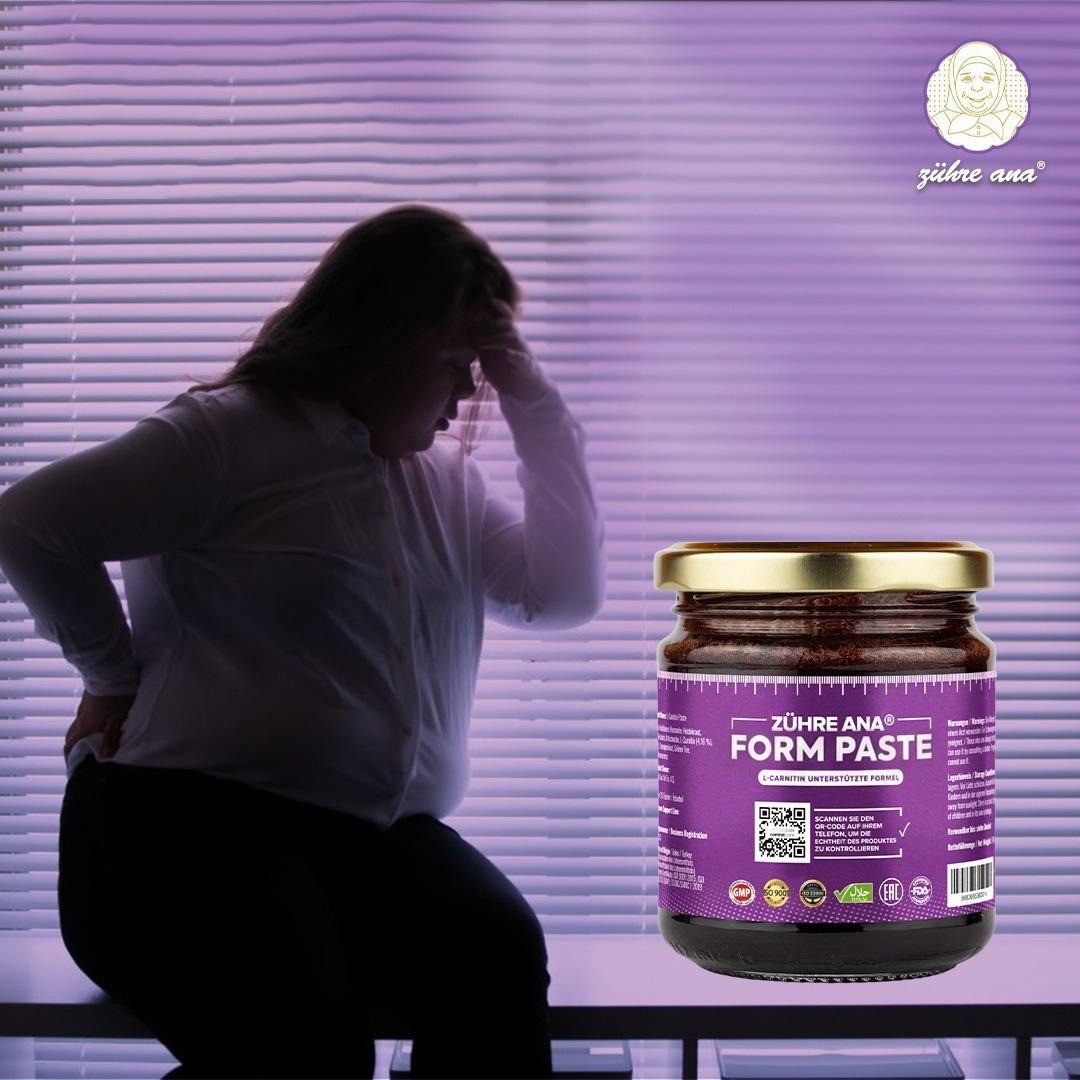 Zühre Ana® Form Paste – Stoffwechselmischung mit grünem Tee und L-Carnitin Paste, 240 g, Natürliche Form Paste