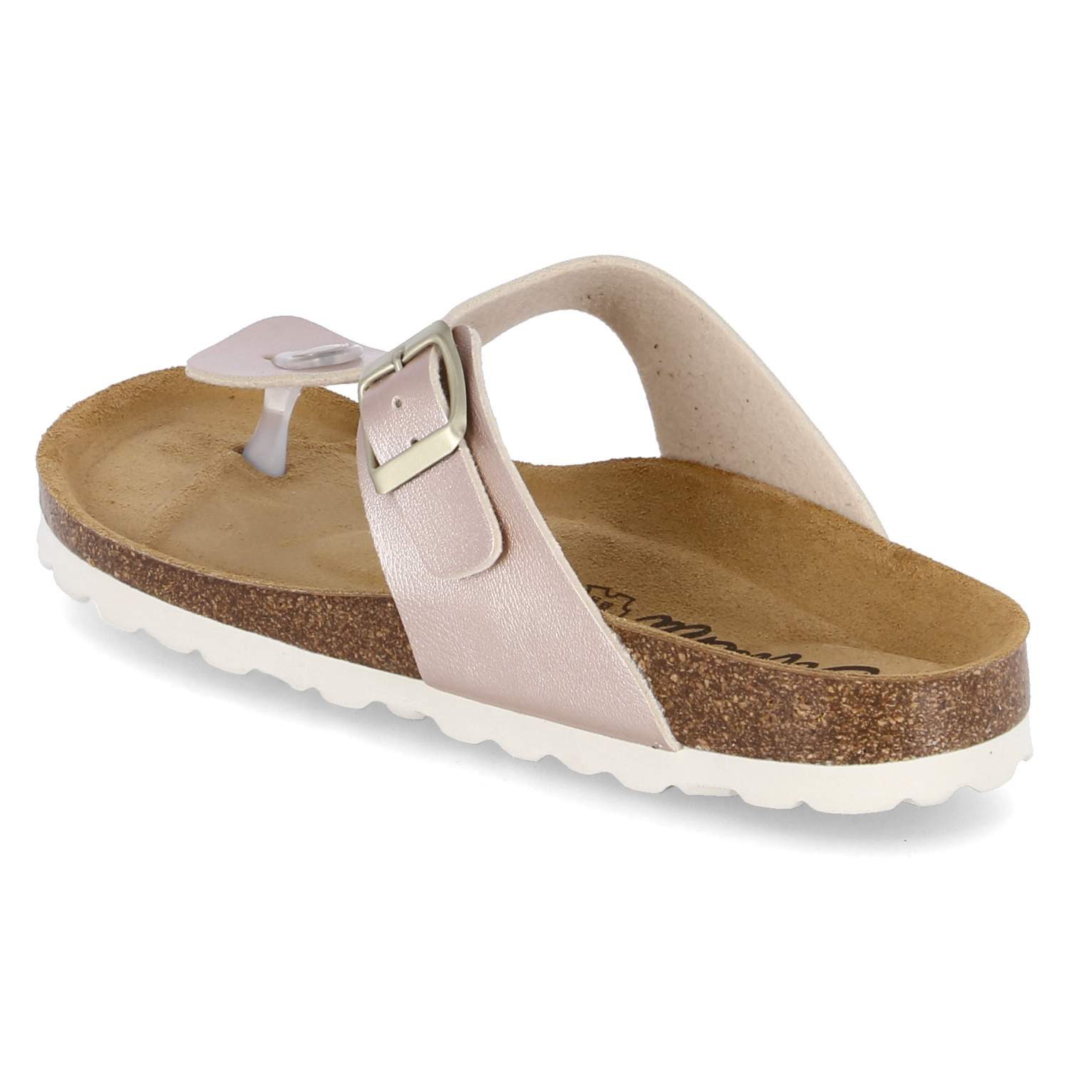 Beliana Beliana 0027/299/Platin Nac/408 80 Met Damen Synthetik pink Pantolette