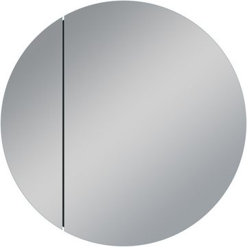 Talos Spiegelschrank Picasso Style, schwarz, Ø 60cm, Rahmen aus hochwertiger Aluminiumlegierung