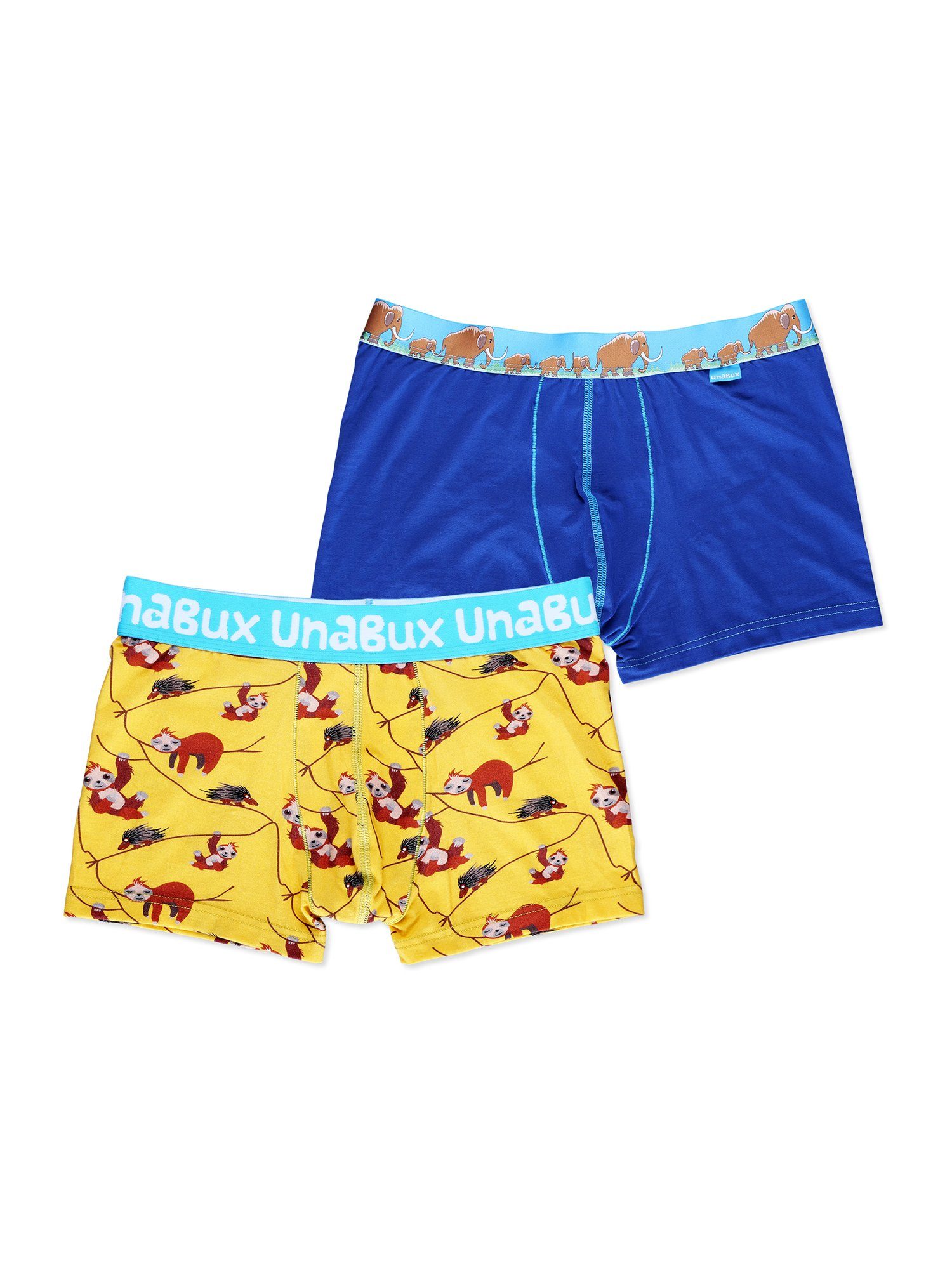 UnaBux Retro Boxer Briefs FAULTIER / FIVE FINGERS Herren Männer bunt Doppelpack (2-St)