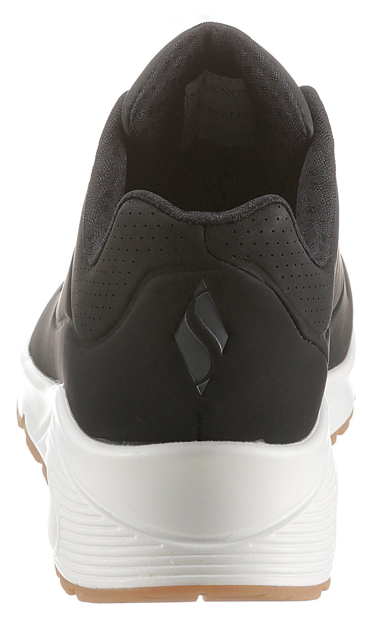 Skechers Uno - Stand on Air Wedgesneaker Freizeitschuh, Halbschuh, Schnürschuh mit feiner Perforation