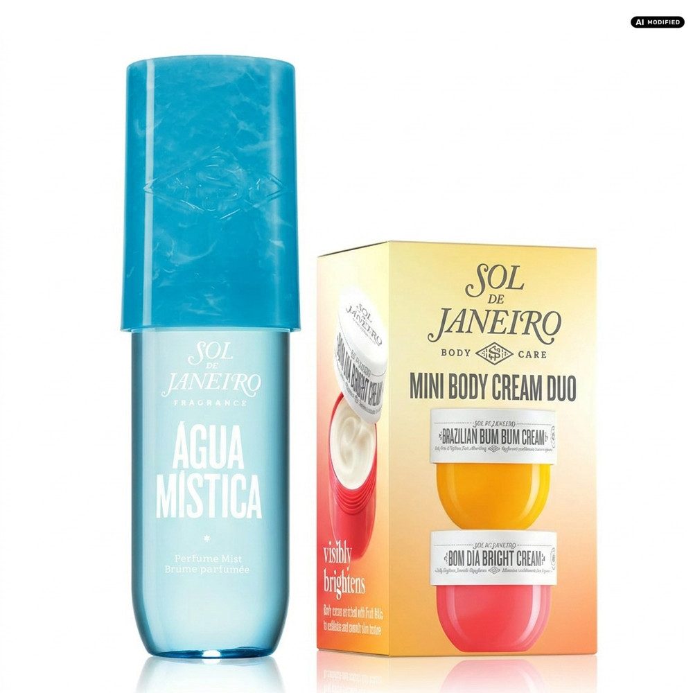 Sol de Janeiro Gesichts- und Körperspray Sol de Janeiro Água Mística Mist Body Cream Pflege Duo, Duftnebel und Body Cream Duo für Körperpflege und Frische