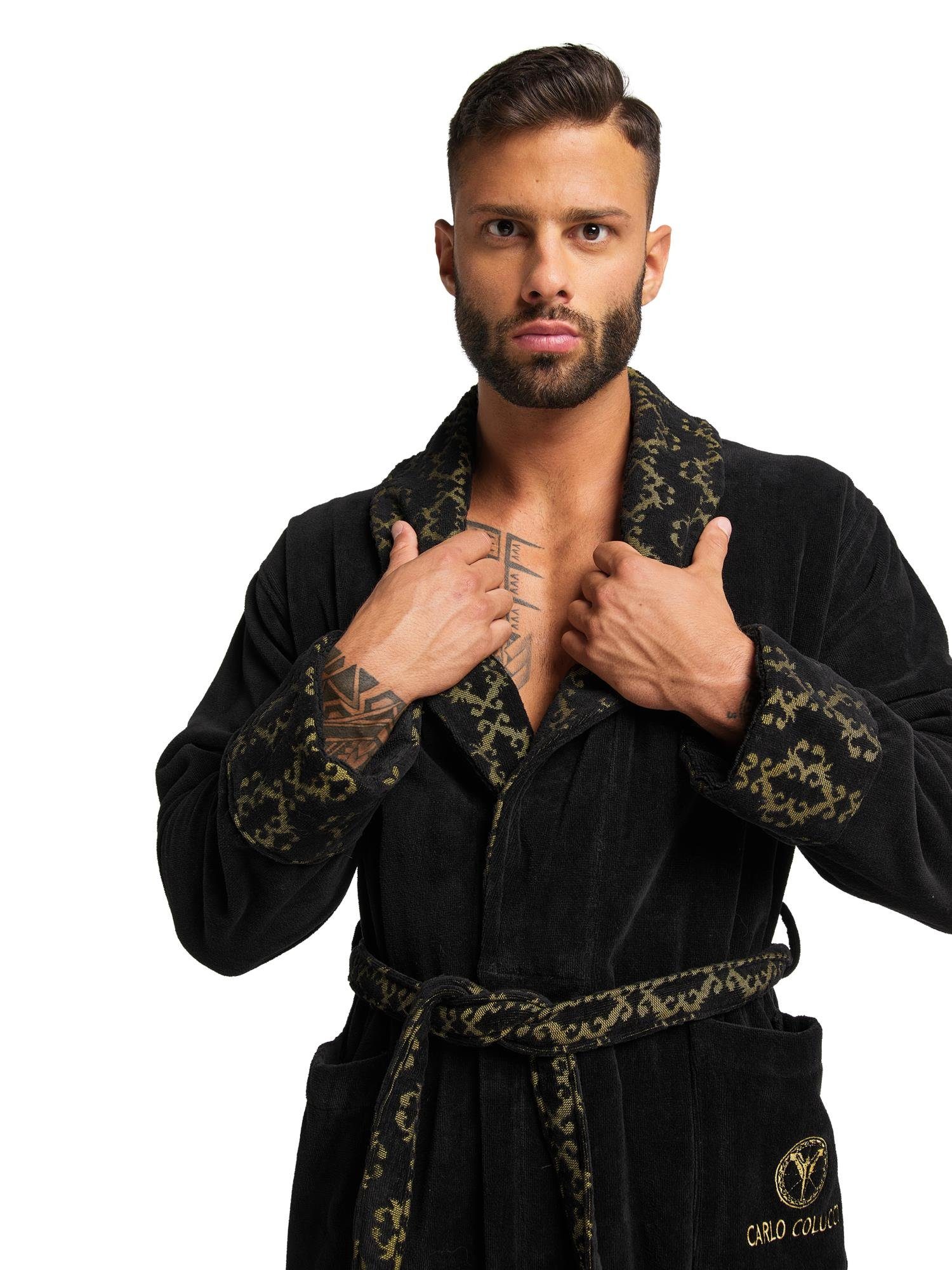 CARLO COLUCCI Bademantel Raffael, 100% Baumwolle günstig online kaufen