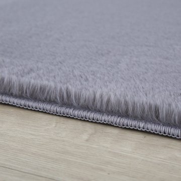 Hochflor-Teppich Teppich für den Flur oder Küche Unicolor - Einfarbig, Stilvoll Günstig, Läufer, Höhe: 20 mm
