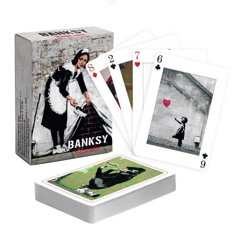 AvantgART Spiel Banksy Spielkarten – Klassisches Kartendeck mit Kunstmotiven