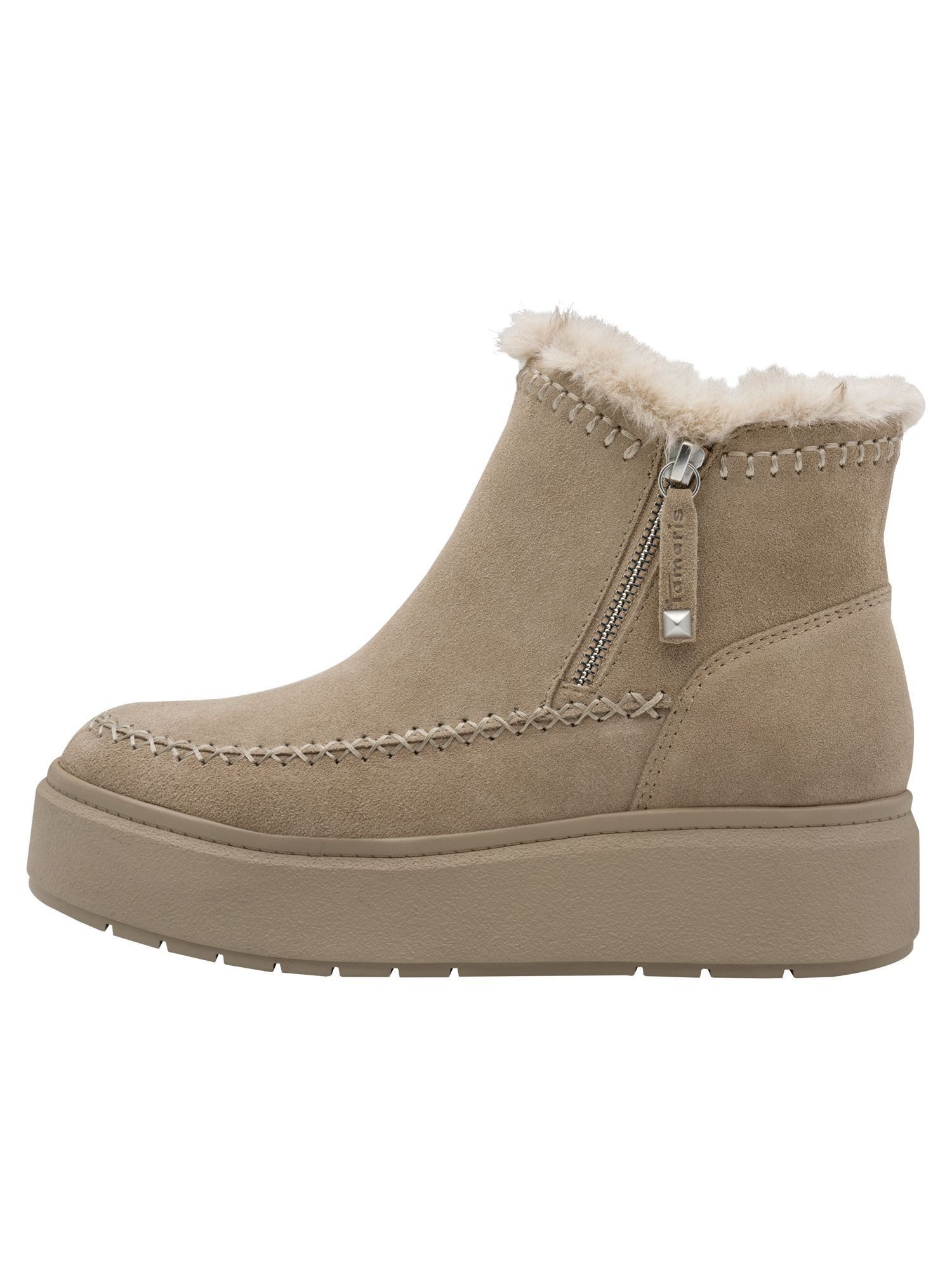 Tamaris aus Leder Trichterabsatz 1-26442-45 Winterstiefelette – Bild 4 von 5