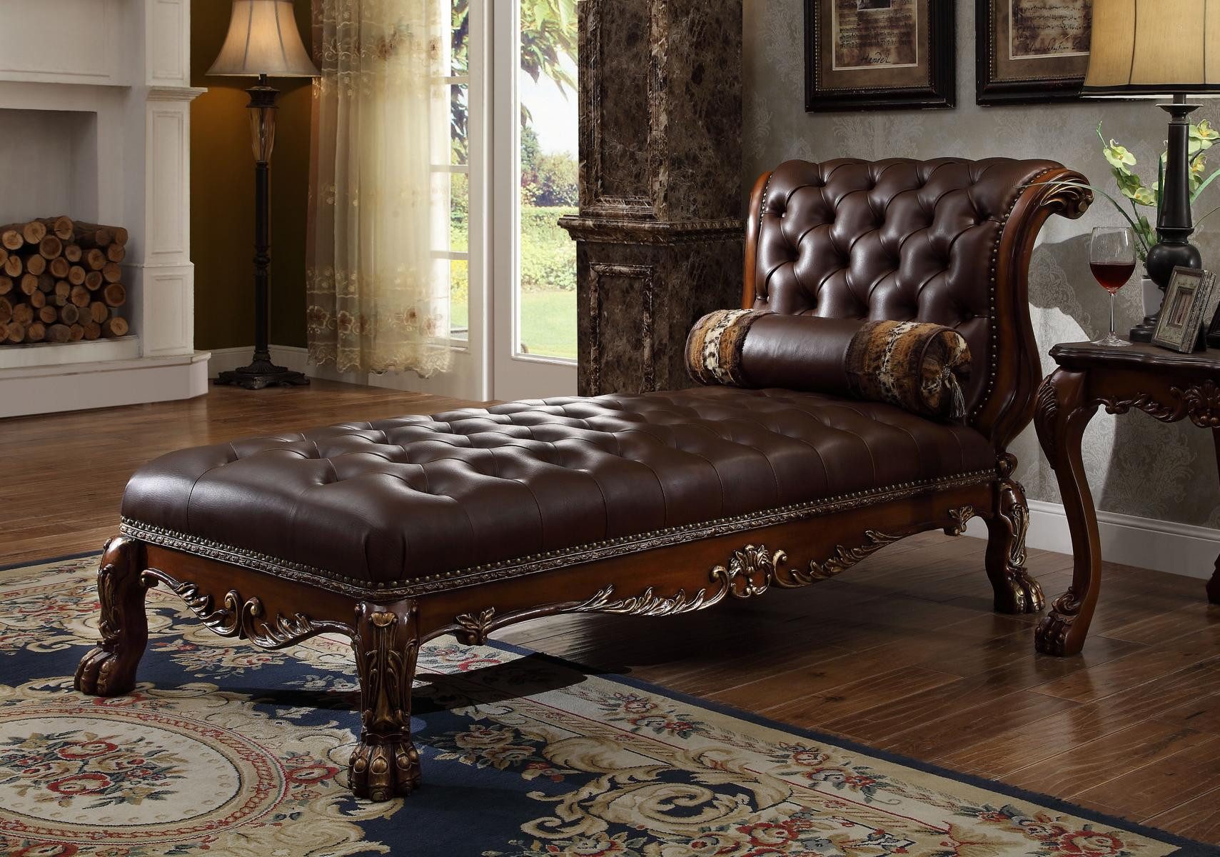 JVmoebel Chaiselongue Chesterfield Liegelounge Sofa Chaise Ottomane Couch, Made in Europa