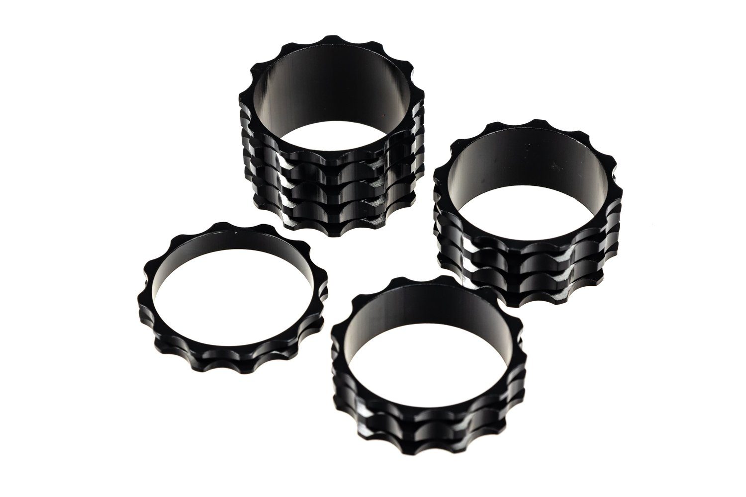 Lenkervorbau Alu A-Head Spacer Set Vorbau 4-teilig 1 1/8 Zoll Distanz Ringe 5/10/15