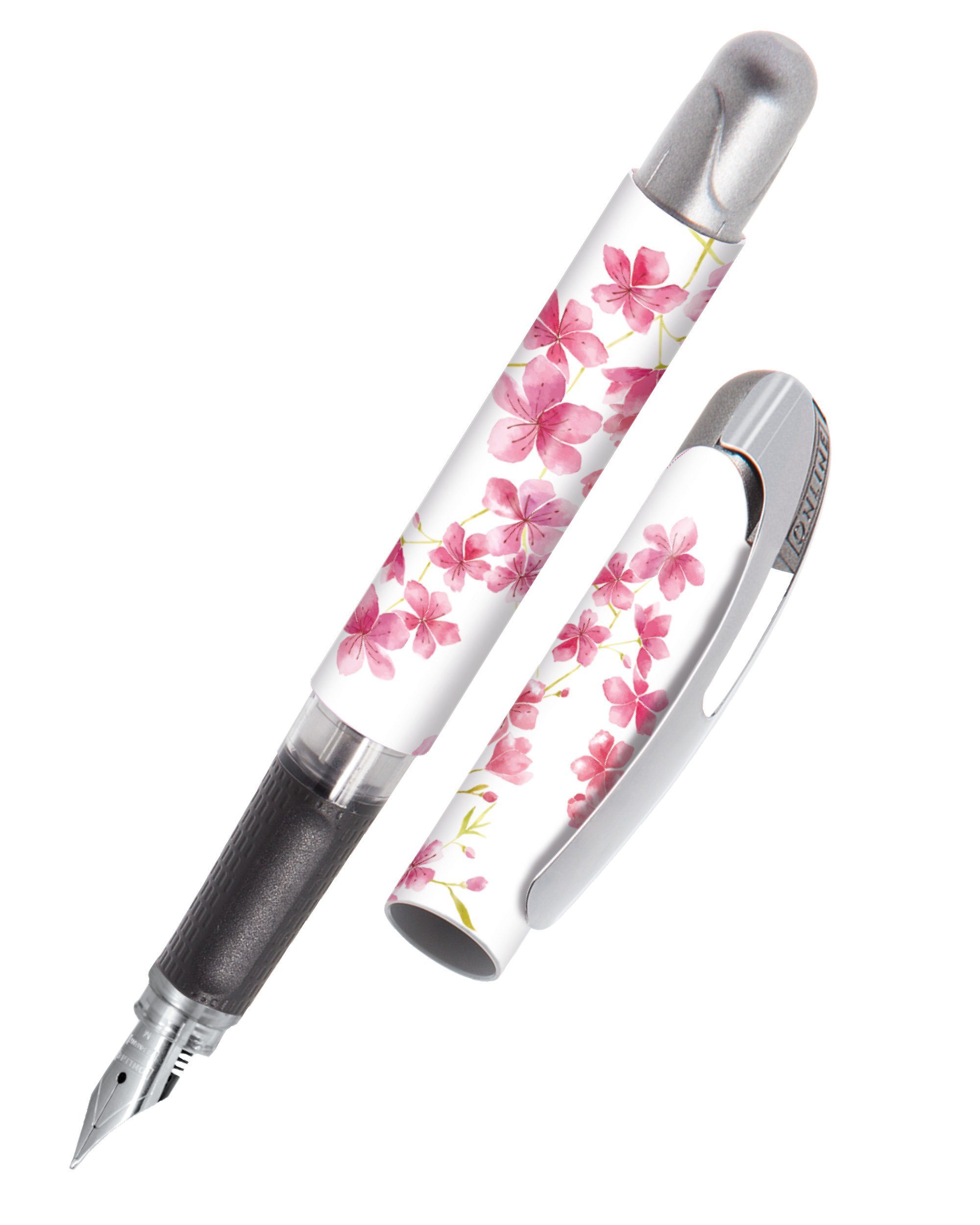 Online Pen Füller College Füllhalter, ergonomisch, ideal für die Schule, hergestellt in Deutschland Cherry Blossom