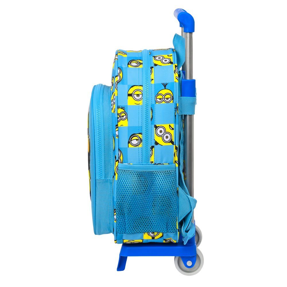 Kinder-Rucksack Blau mit Rucksack x 34 26 cm Minionstatic Minions Rädern Minions x 11