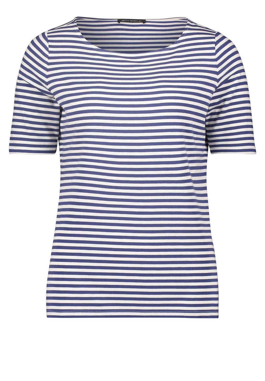 Betty Barclay T-Shirt Shirt Kurz 1/2 Arm, Dark Blue/Cream