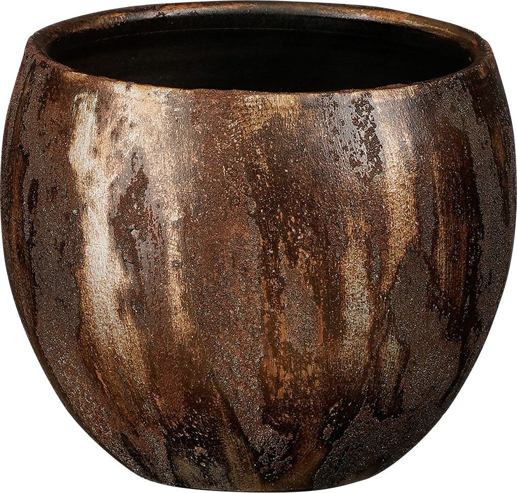 Mica Decorations Übertopf Mica Blumentopf Roelopf rost Terracotta Ø 14 x 13, Blumenübertopf