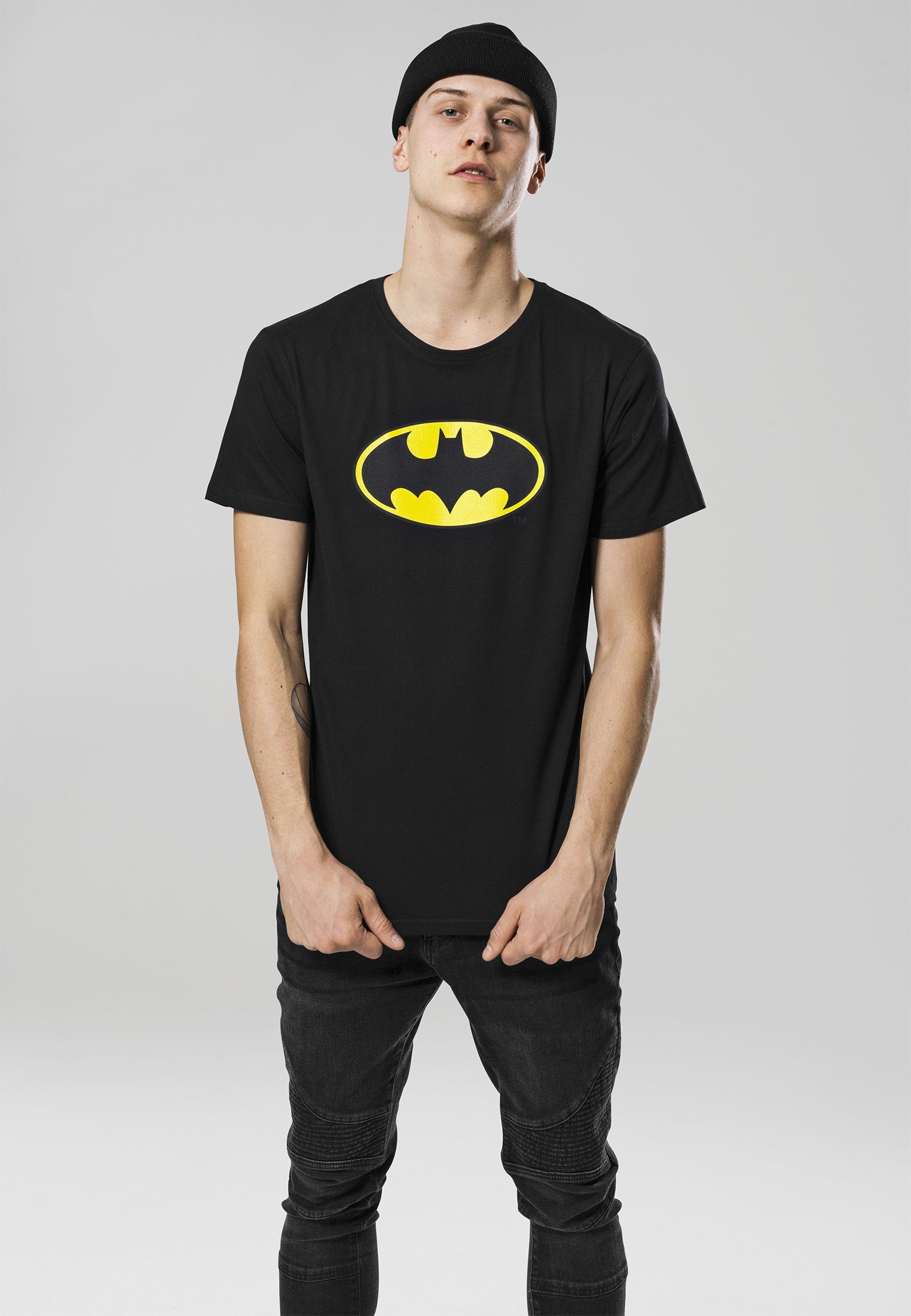 Merchcode Kurzarmshirt Herren Batman Logo Tee (1-tlg)