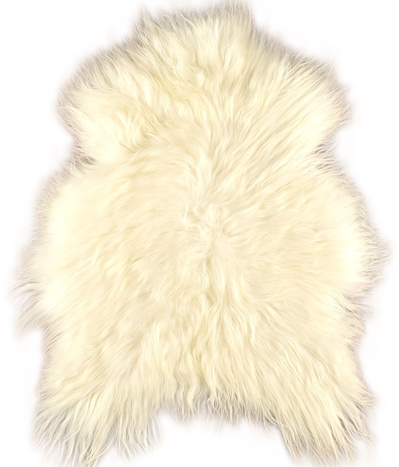 KUHFELL online & NOMAD Fellteppich echtes Island Lammfell langwollig 90-100 cm Schaffell Доріжка Teppich, Atmungsaktiv, Feuchtigkeitsregulierend, Antibakteriell