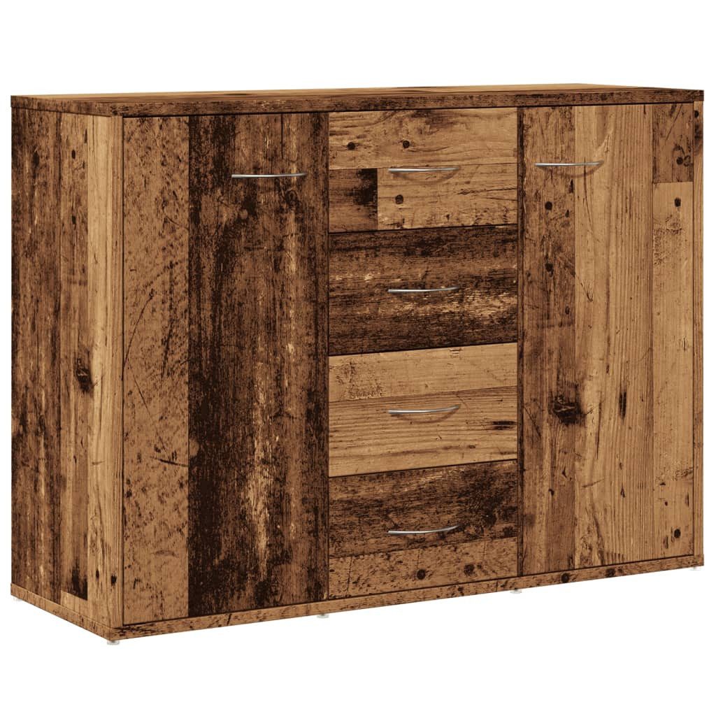 vidaXL Sideboard NA Sideboard Anrichte Schrank Lowboard Altholz-Optik 88x30x64 cm Spanp