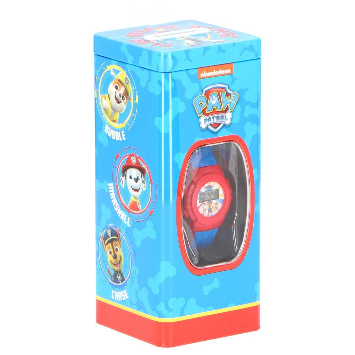 PAW PATROL Digitaluhr Paw Patrol Digital Kinderuhr – Buntes Polyesterarmband, (1-tlg)