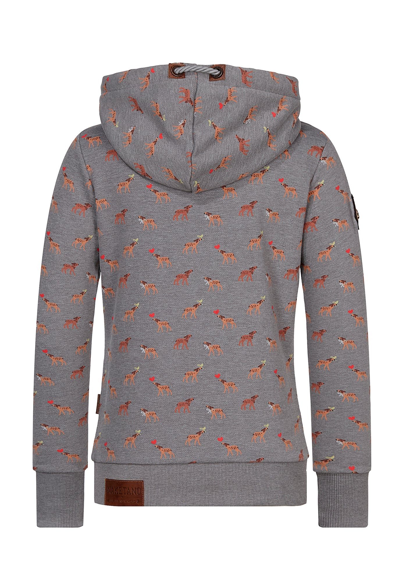 naketano Hoodie Kapuzenpullover Damen Baumwolle, weich, Kapuze, Kängurutasche (Spar-Set, Darth) Hoodie, weiche Sweatware, Rippbündchen, Streetwear, Loungewear – Bild 2 von 5