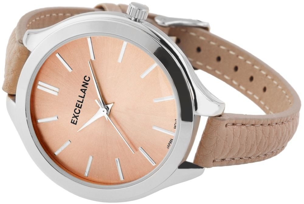 EXCELLANC Quarzuhr 195027500182 Excellanc Damenuhr mit Lederimitationsarmba günstig online kaufen