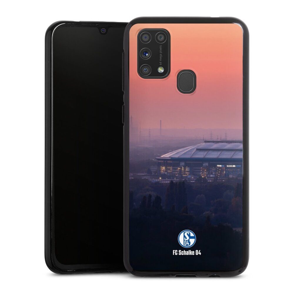 DeinDesign Handyhülle Stadion FC Schalke 04 Offizielles Lizenzprodukt Schalke 04 Stadion, Samsung Galaxy M31 Silikon Hülle Bumper Case Handy Schutzhülle