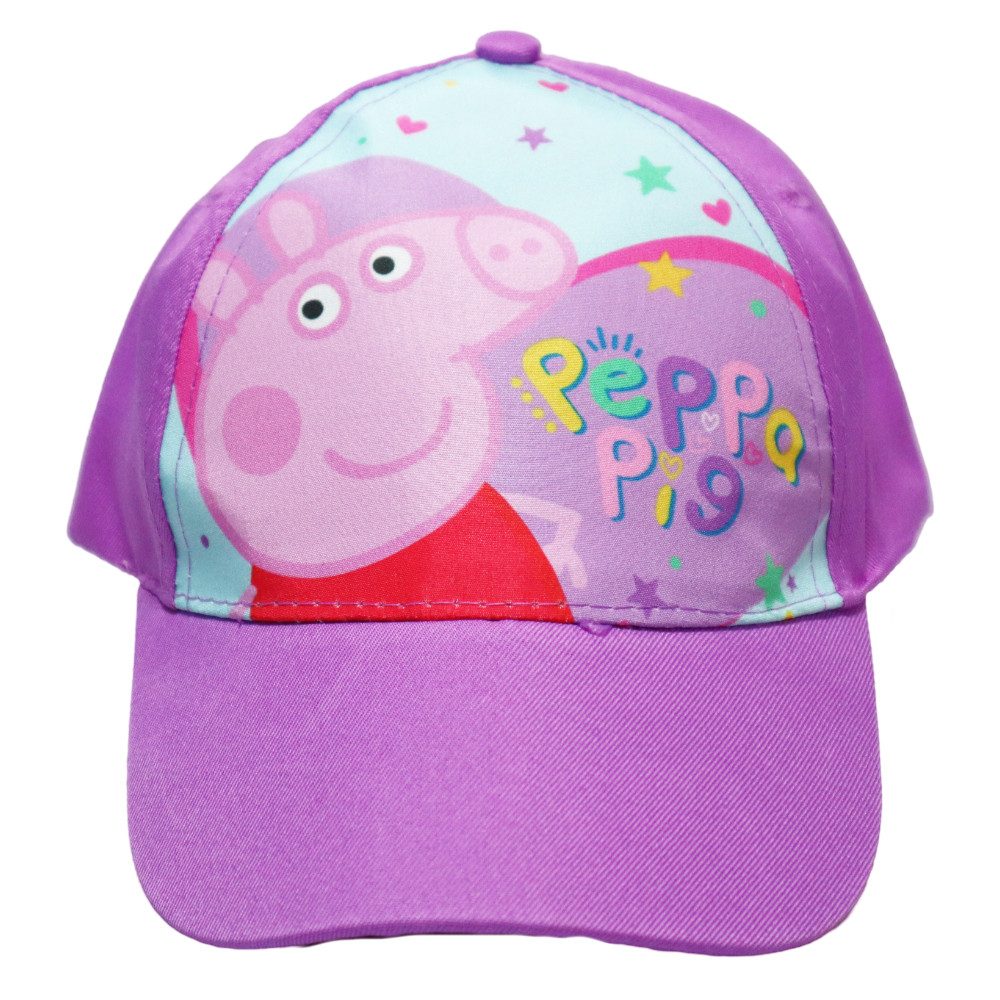 Peppa Pig Baseball Cap Peppa Wutz Pig Kinder Mädchen Basecap Baseball Kappe Mütze 100% Baumwolle, Gr. 52 bis 54