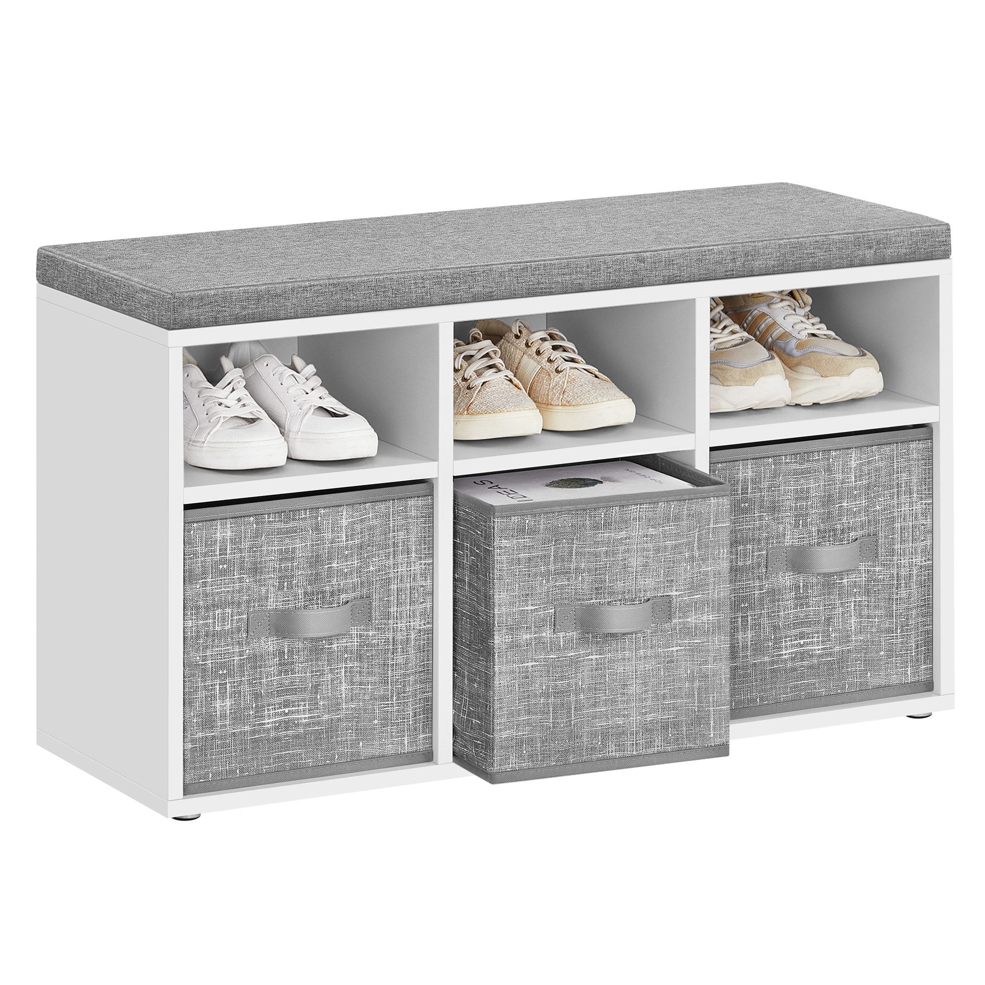 VASAGLE Kinderregal, Sitzbank, Schuh-Organizer mit 6 günstig online kaufen