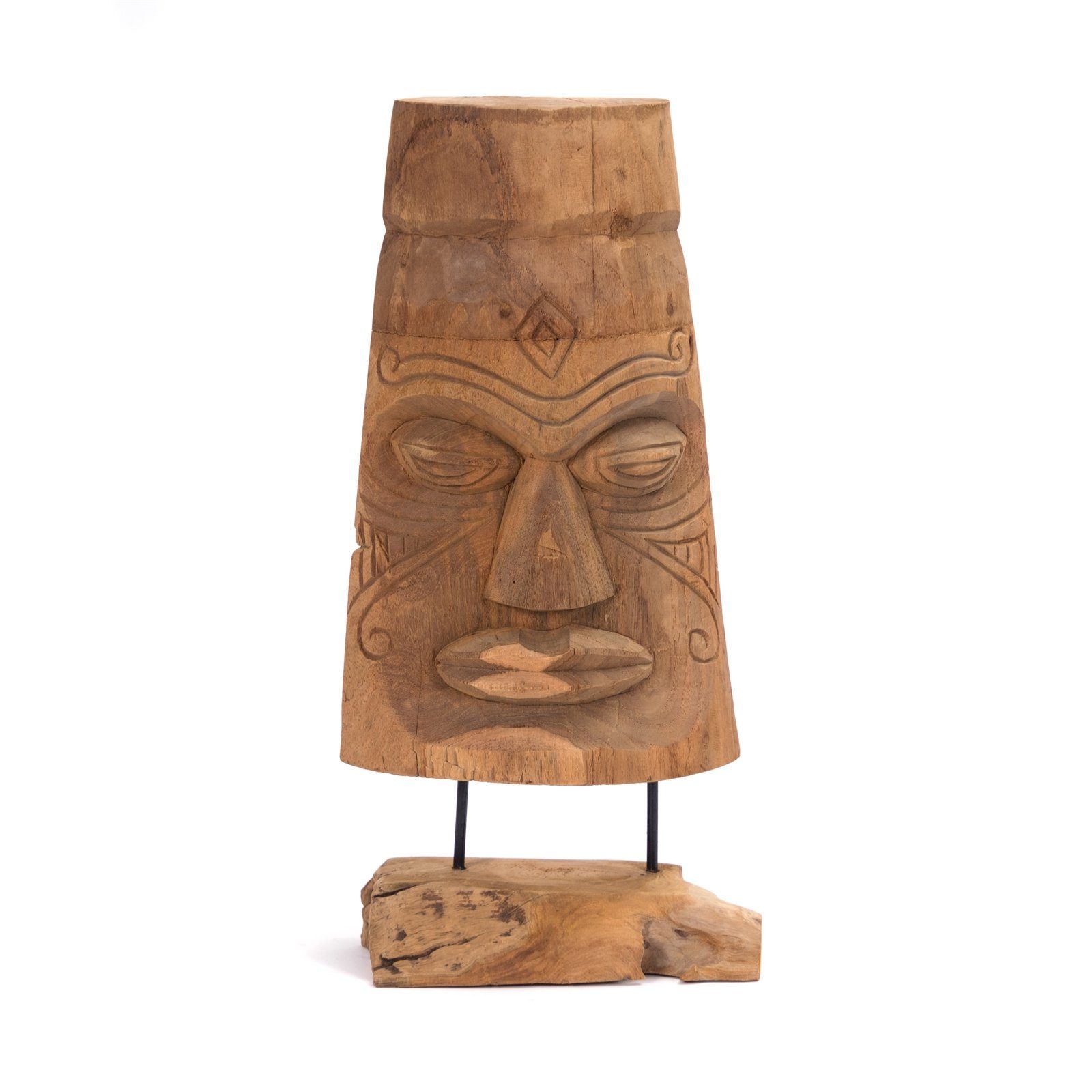 Hawaii SKULPTUR CREEDWOOD Skulptur Massivholz, HOLZ Tiki Objekt "TIKI", cm, 40 Deko