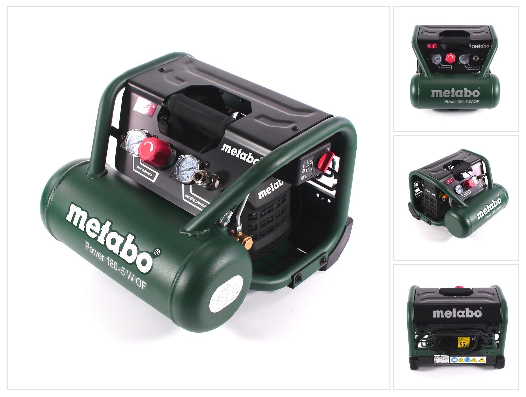metabo Kompressor Power 180-5 W OF Kompressor 8 bar 1,1 kW (601531000) 5 l Kesselgröß