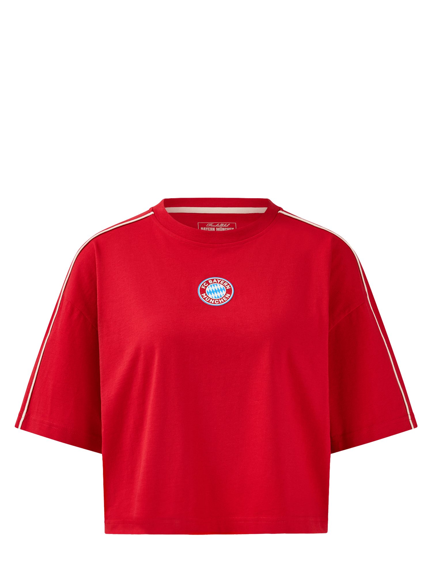 FC Bayern München T-Shirt FC Bayern München, Cropped T-Shirt Essentials, Damen, Rot