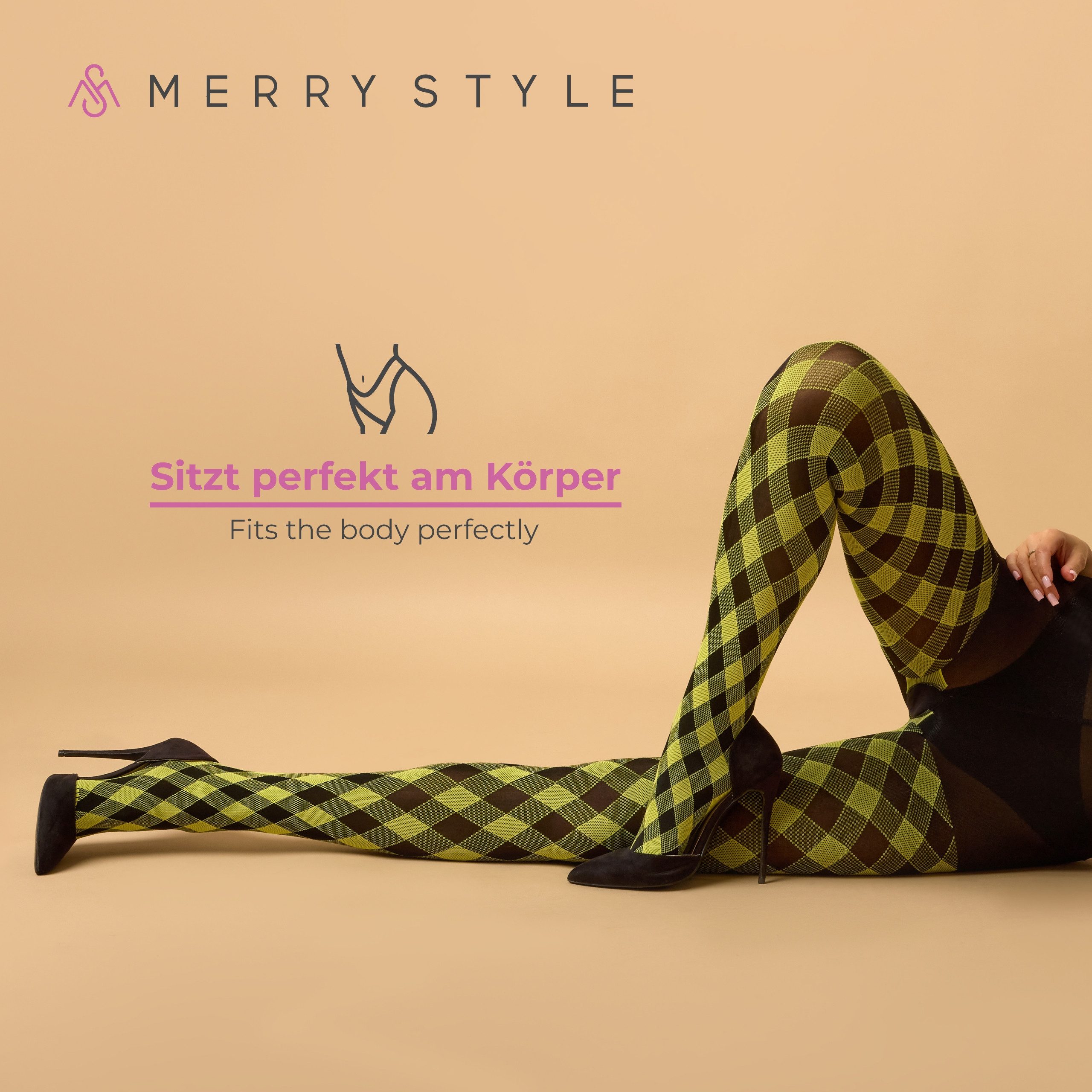 Merry Style Strumpfhose Damen blickdichte Strumpfhose MS 317 60 DEN 60 DEN (1 St) – Bild 5 von 5