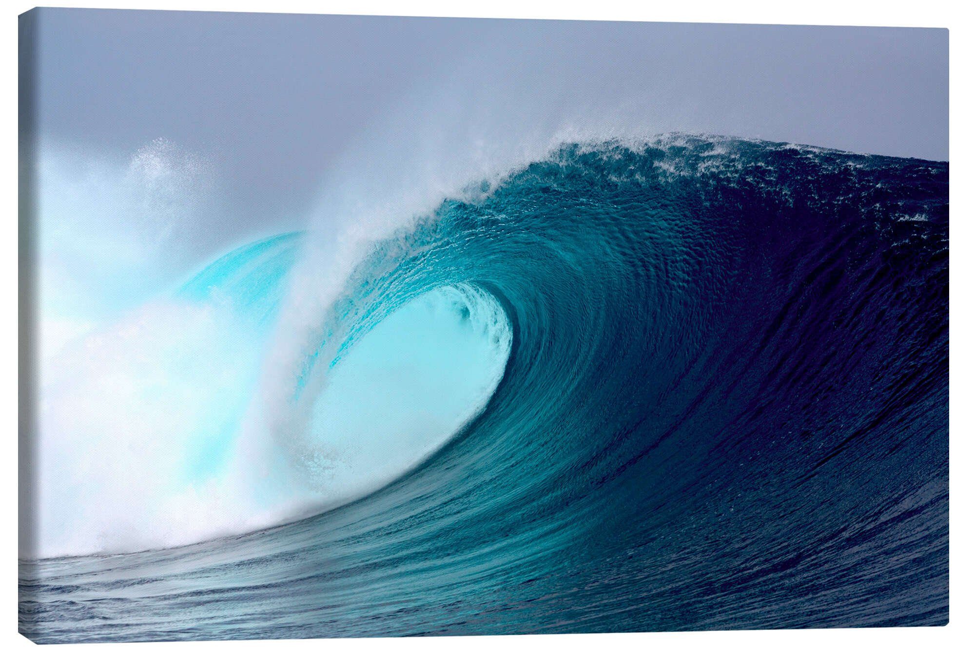 Posterlounge Wandbild Tropical blauen Welle surfen, Paul Kennedy, erhältlich als Poster, Leinwandbild, Wandsticker oder Acrylglasbild